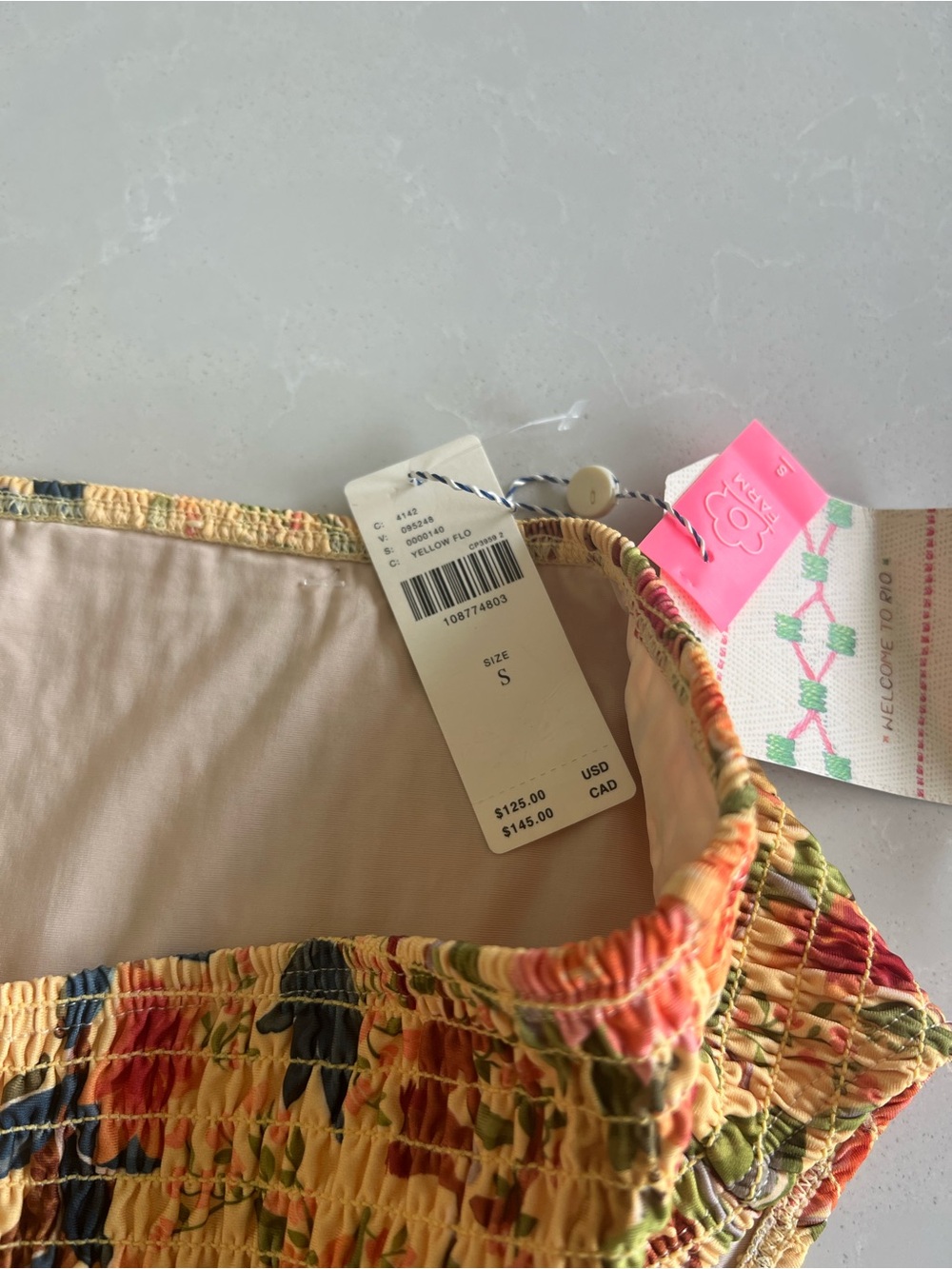 Farm Rio Smocked Bikini - NWT - Picture 6 of 7